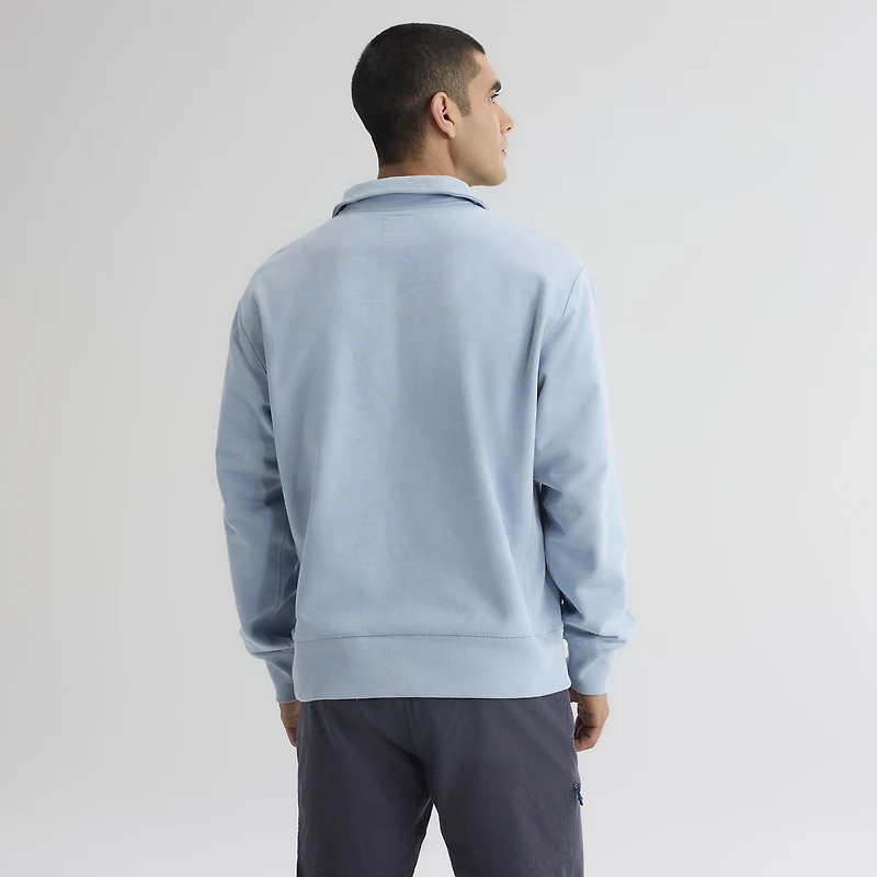 Men's Fanatics Sky Blue Los Angeles Dodgers Iconic Terry Quarter-Zip Sweatshirt
