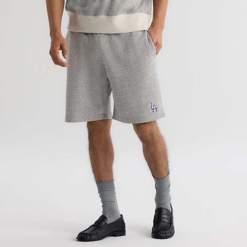 Men's Fanatics Bisque Los Angeles Dodgers Iconic Terry Warm-Up Shorts