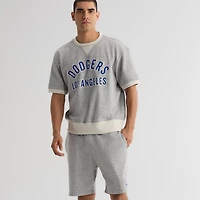 Men's Fanatics Bisque Los Angeles Dodgers Iconic Terry Warm-Up Shorts