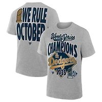T-shirt authentique pour homme Fanatics Steel Los Angeles Dodgers Champions de la Série mondiale 2025