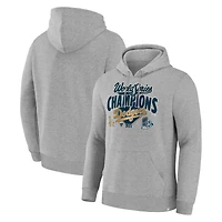 Men's Fanatics Steel Los Angeles Dodgers 2025 World Series Champions Locker Room Replica Hoodie