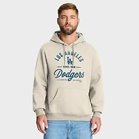 Sweat à capuche polaire Fanatics Legacy beige Los Angeles Dodgers pour homme