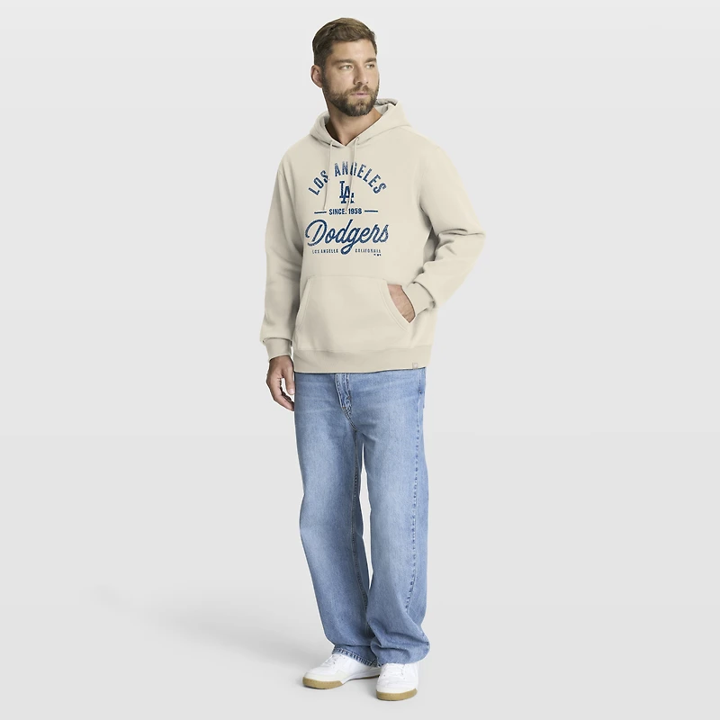 Sweat à capuche polaire Fanatics Legacy beige Los Angeles Dodgers pour homme