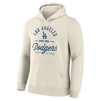 Men's Fanatics  Tan Los Angeles Dodgers Legacy Fleece Hoodie