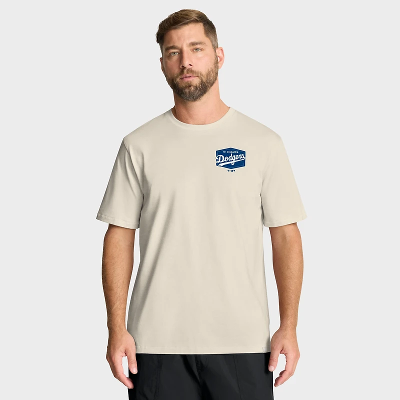 Men's Fanatics  Tan Los Angeles Dodgers Local 9x Champs T-Shirt