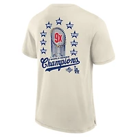 Men's Fanatics  Tan Los Angeles Dodgers Local 9x Champs T-Shirt