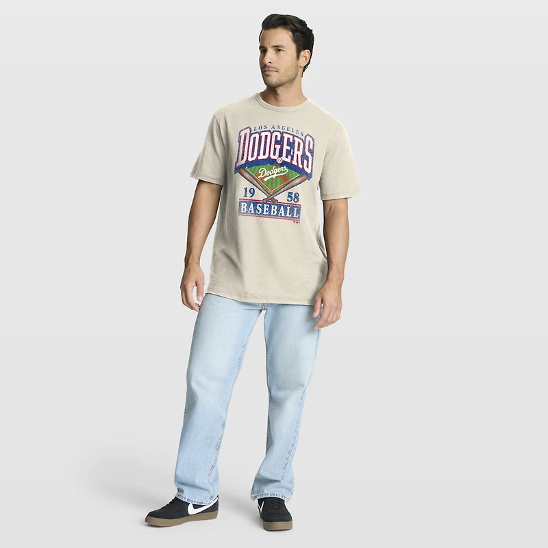 Men's Fanatics Tan Los Angeles Dodgers Stadium Slub T-Shirt