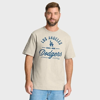 Men's Fanatics  Tan Los Angeles Dodgers Stadium T-Shirt