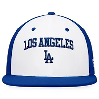 Men's Fanatics White/Royal Los Angeles Dodgers Iconic Color Blocked Fitted Hat