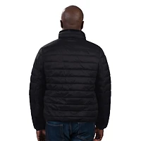 Men's G-III Sports by Carl Banks Black Los Angeles Dodgers Packable Neck Pillow Full-Zip Puffer Jacket