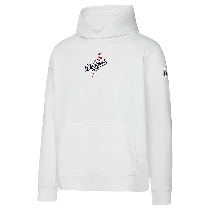 Men's Greatness Wins White Los Angeles Dodgers Core Tech Hoodie