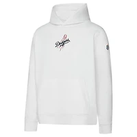 Men's Greatness Wins  White Los Angeles Dodgers Core Tech Hoodie