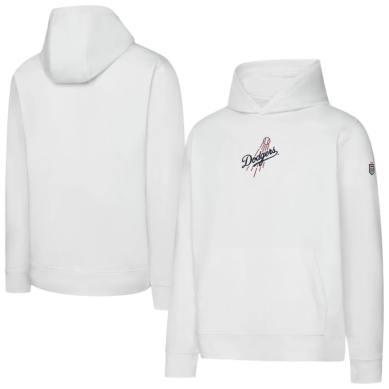 Men's Greatness Wins White Los Angeles Dodgers Core Tech Hoodie