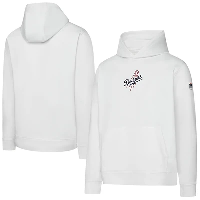 Men's Greatness Wins White Los Angeles Dodgers Core Tech Hoodie