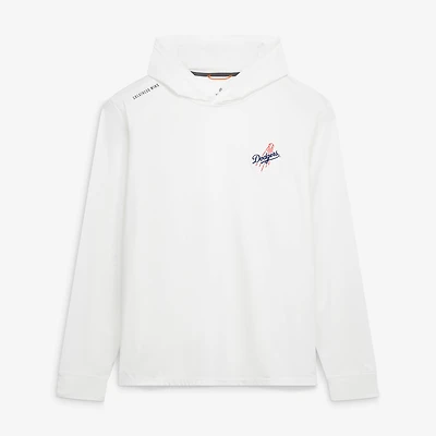 Men's Greatness Wins White Los Angeles Dodgers Core Tech Lightweight Hoodie