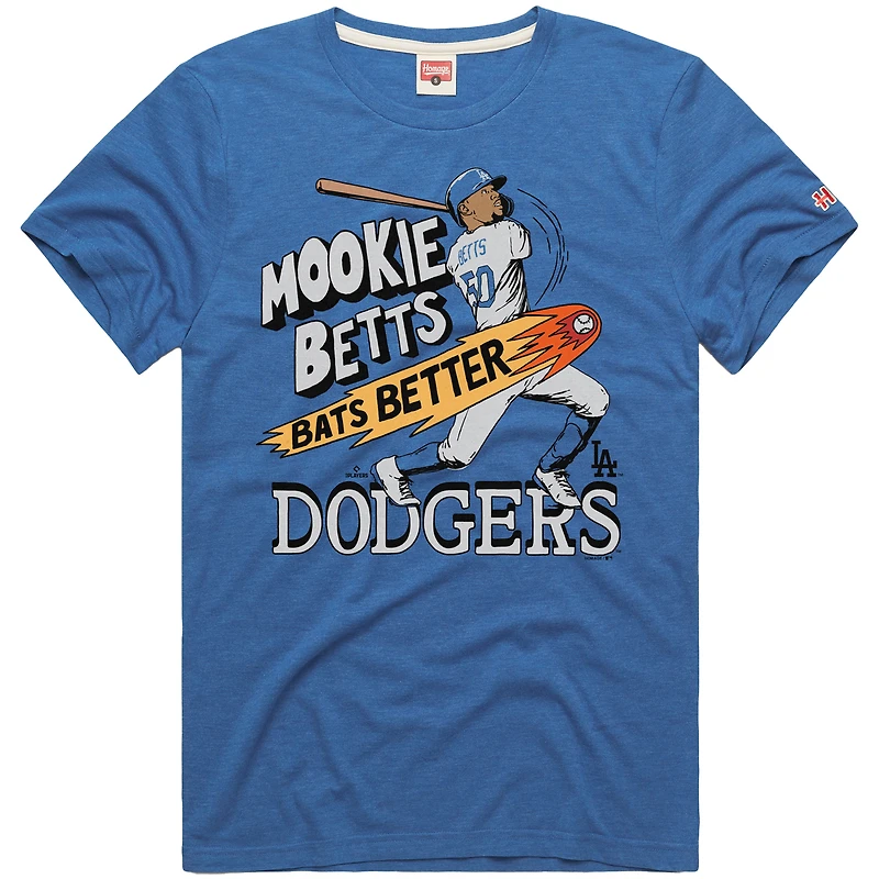 Men's Homage Mookie Betts Royal Los Angeles Dodgers Graphic Player T-Shirt