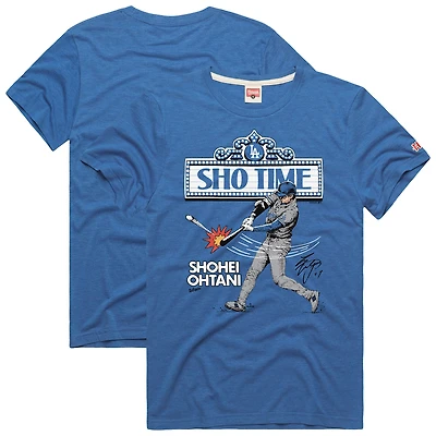 T-shirt graphique hommage à Shohei Ohtani Royal Los Angeles Dodgers pour homme