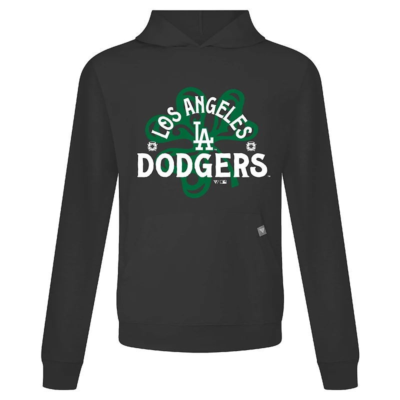 Sweat à capuche noir pour homme Los Angeles Dodgers St. Patrick's Day Relay Shamrock