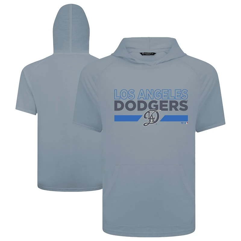 Men's Levelwear  Gray Los Angeles Dodgers City Connect Phase No Hitter Hoodie T-Shirt