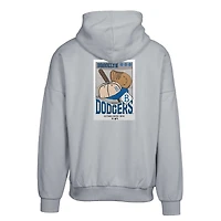 Sweat à capuche gris Los Angeles Dodgers Contact Pro Card pour homme Levelwear