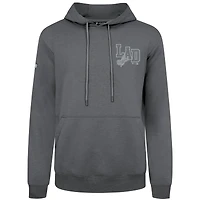 Men's Levelwear Gray Los Angeles Dodgers Podium Grain Pullover Hoodie