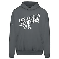 Sweat à capuche gris pour homme Los Angeles Dodgers St. Patrick's Day