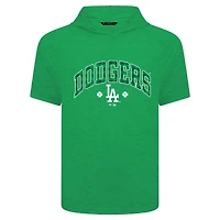 Men's Levelwear Green Los Angeles Dodgers St. Patrick's Day Phase Plaid Short Sleeve T-Shirt Hoodie