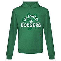 Men's Levelwear Green Los Angeles Dodgers St. Patrick's Day Relay Shamrock Pullover Hoodie