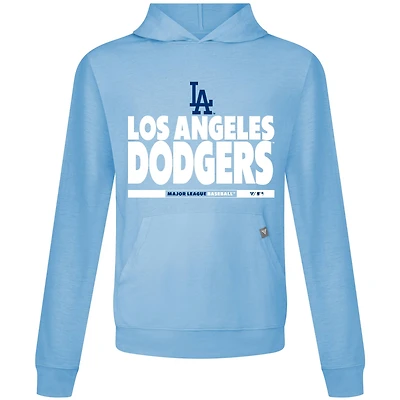 Men's Levelwear  Light Blue Los Angeles Dodgers Relay Center Stage Long Sleeve Hooded T-Shirt