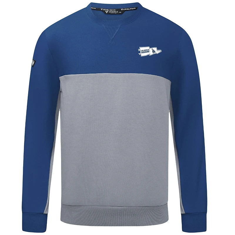 Sweat-shirt à enfiler Legacy Rafters des Los Angeles Dodgers pour homme de couleur bleu royal/gris Levelwear