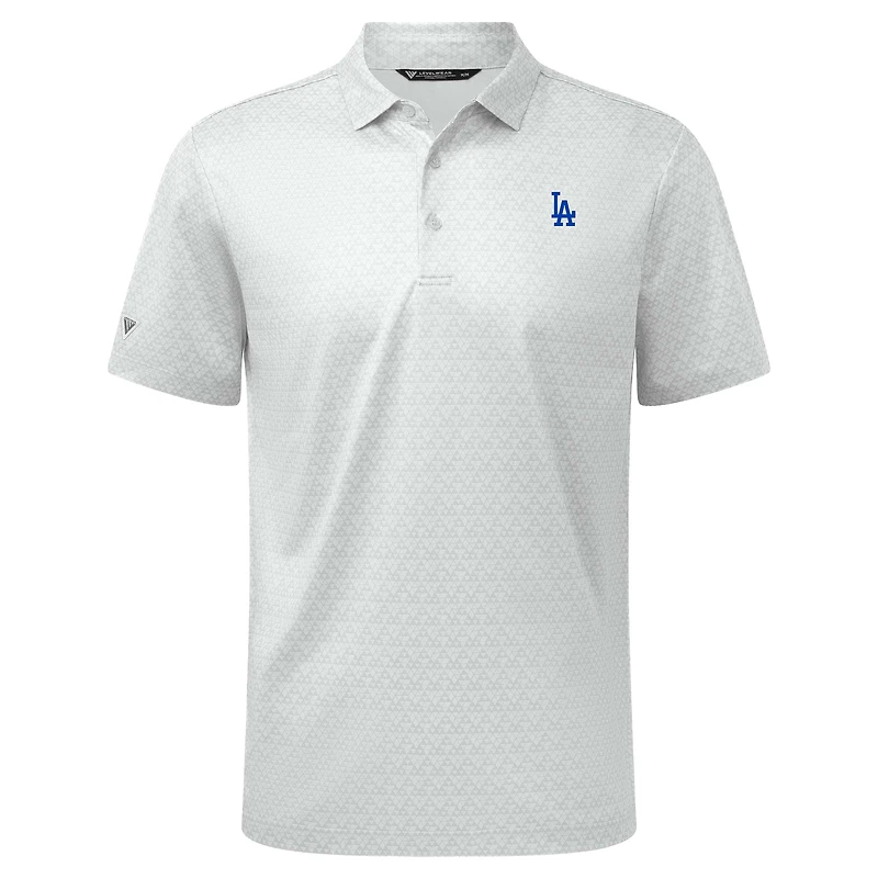 Polo System Insignia 2.0 blanc pour homme de Levelwear des Dodgers Los Angeles