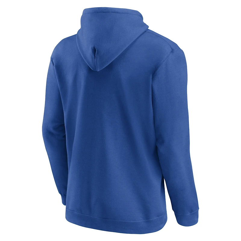 Men's Logo Athletic Royal Los Angeles Dodgers Wordmark Hoodie