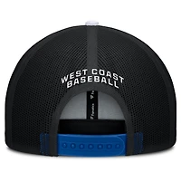 Men's Los Angeles Dodgers Fanatics Royal/White Cutoff Adjustable Trucker Hat