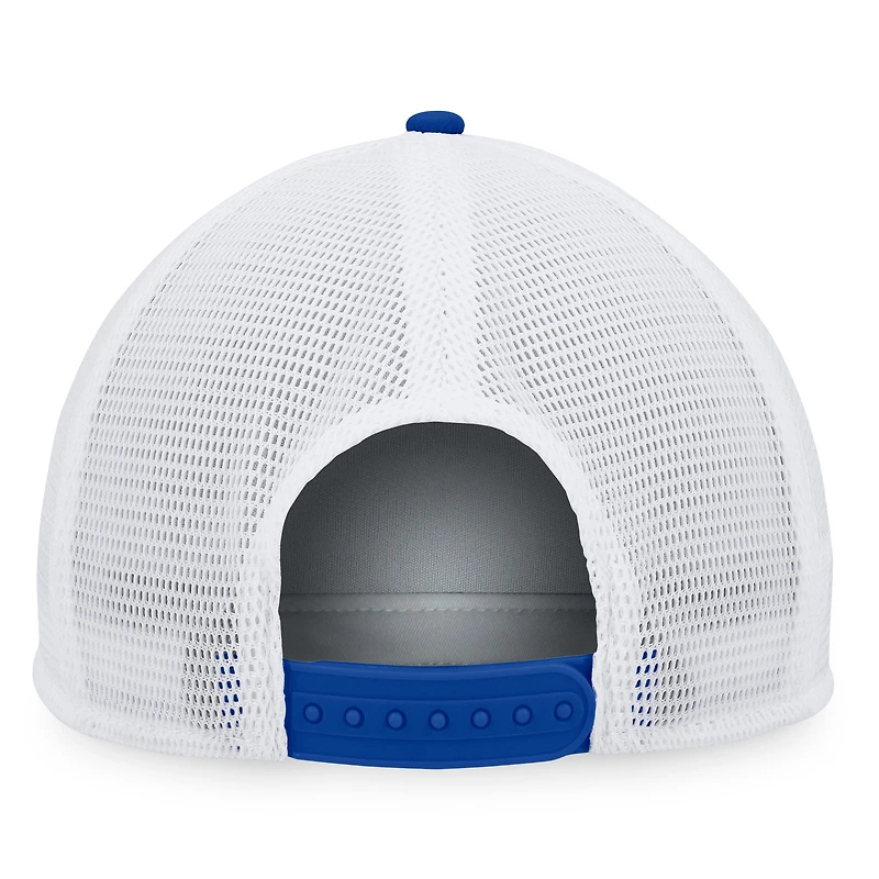 Men's Majestic Royal/White Los Angeles Dodgers Foam Trucker Snapback Hat