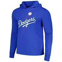 Men's Majestic Threads Shohei Ohtani Royal Los Angeles Dodgers  Soft Hand Long Sleeve Hoodie T-Shirt