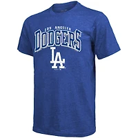 Men's Majestic Threads Shohei Ohtani Royal Los Angeles Dodgers Triblend Name & Number T-Shirt