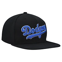 Casquette snapback basique noire Mitchell & Ness pour homme, collection Cooperstown des Dodgers de Los Angeles