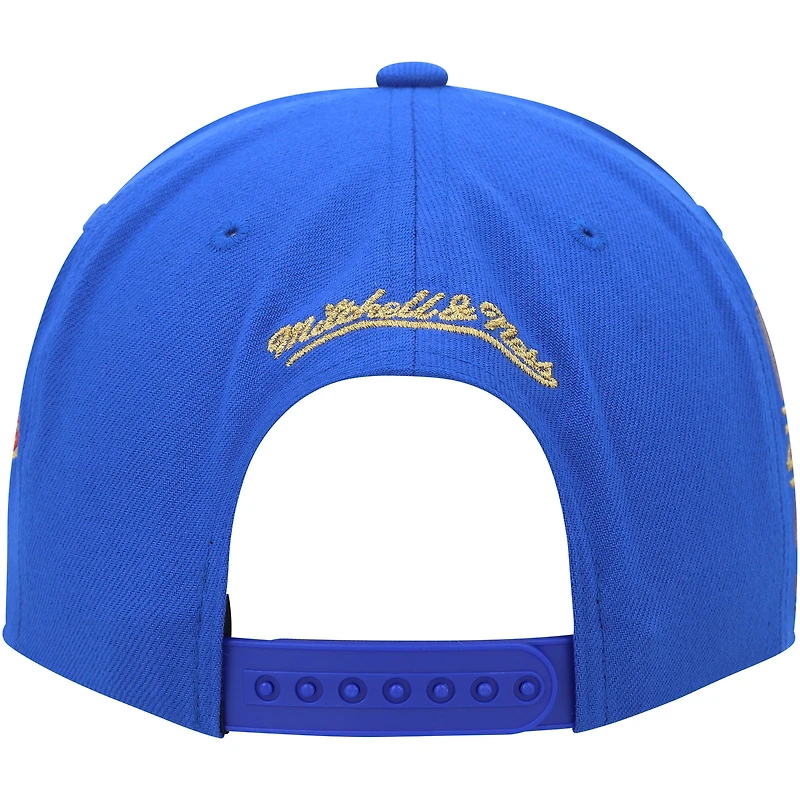 Men's Mitchell & Ness Blue Los Angeles Dodgers Champ'd Up Snapback Hat