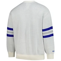 Pull rétro pour homme Mitchell & Ness crème Los Angeles Dodgers