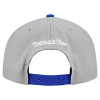 Casquette snapback basique Mitchell & Ness grise des Dodgers de Los Angeles, collection Cooperstown