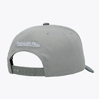 Casquette ajustable Mitchell & Ness grise Los Angeles Dodgers Thunderstorm Head Coach Pro-Crown pour homme