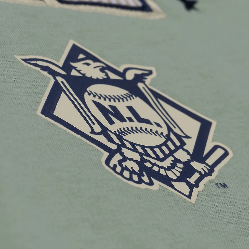 Sweat-shirt polaire Mitchell & Ness vert Los Angeles Dodgers Yacht Rock pour homme