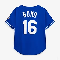 Men's Mitchell & Ness Hideo Nomo Royal Los Angeles Dodgers Big Tall Cooperstown Collection Mesh Batting Practice Jersey