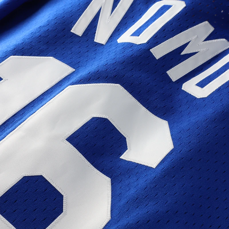 Maillot d'entraînement au bâton Mitchell & Ness Hideo Nomo Royal Los Angeles Dodgers Grandes Tailles Collection Cooperstown pour homme