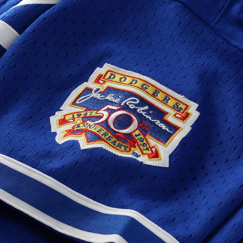 Men's Mitchell & Ness Hideo Nomo Royal Los Angeles Dodgers Big Tall Cooperstown Collection Mesh Batting Practice Jersey