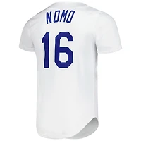 Men's Mitchell & Ness Hideo Nomo White Los Angeles Dodgers Cooperstown Collection Authentic Jersey