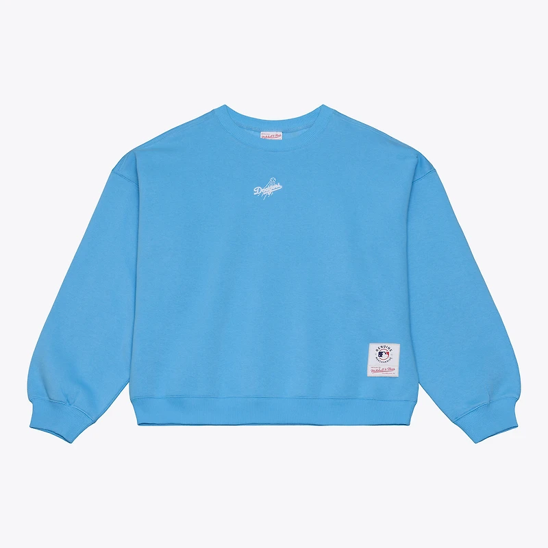 Men's Mitchell & Ness Light Blue Los Angeles Dodgers Insignia Fleece Sweatshirt