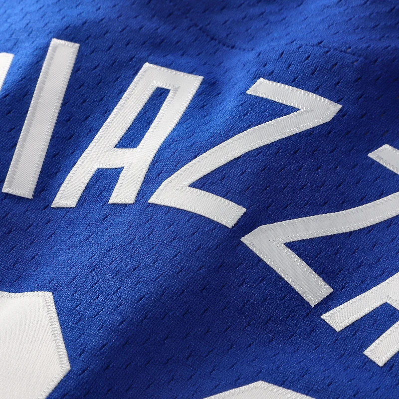 Men's Mitchell & Ness Mike Piazza Royal Los Angeles Dodgers Cooperstown Collection Mesh Batting Practice Button-Up Jersey