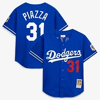 Mitchell & Ness pour homme Mike Piazza Royal Dodgers de Los Angeles Cooperstown Collection Maillot d'entraînement au bâton en maille