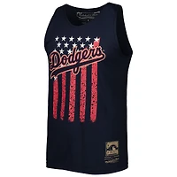 Débardeur pour homme Mitchell & Ness Navy Los Angeles Dodgers Cooperstown Collection Stars and Stripes